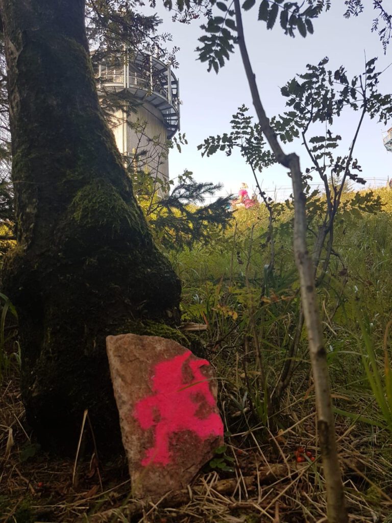 Die Wichtel im Wald - und kurz vor dem Schneekopf (c) Südthüringentrail