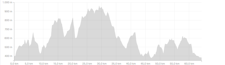 Höhenprofil des Heldentrails (c) strava.com